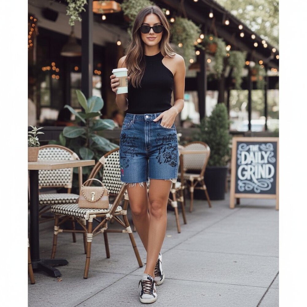 Mother Superior Smokin Frayed Hem High Waist Jean Shorts - Never Enough